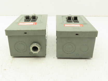 Square D Q02L30S Circuit Breaker Enclosure 30A 120/240V Lot of 2