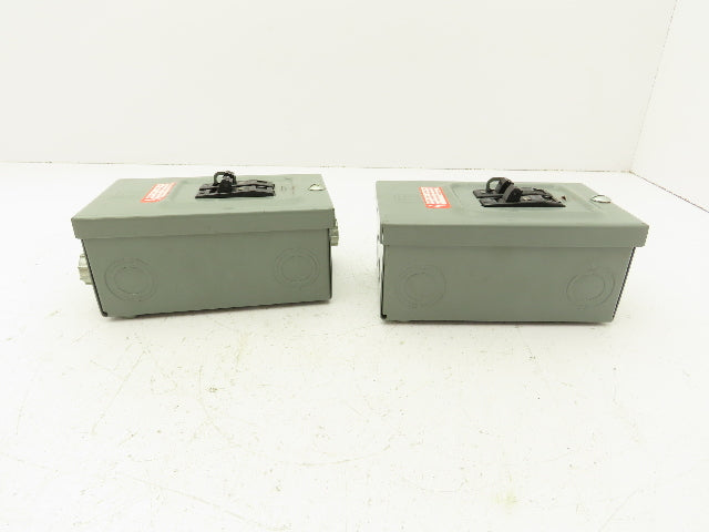 Square D Q02L30S Circuit Breaker Enclosure 30A 120/240V Lot of 2