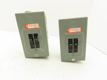 Square D Q02L30S Circuit Breaker Enclosure 30A 120/240V Lot of 2
