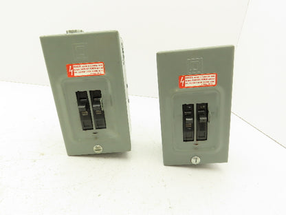 Square D Q02L30S Circuit Breaker Enclosure 30A 120/240V Lot of 2