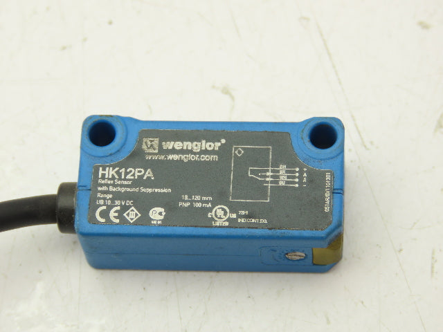 Wenglor HK12PA Photoelectric Reflex Sensor Switch 18-120mm Range 28" Cable