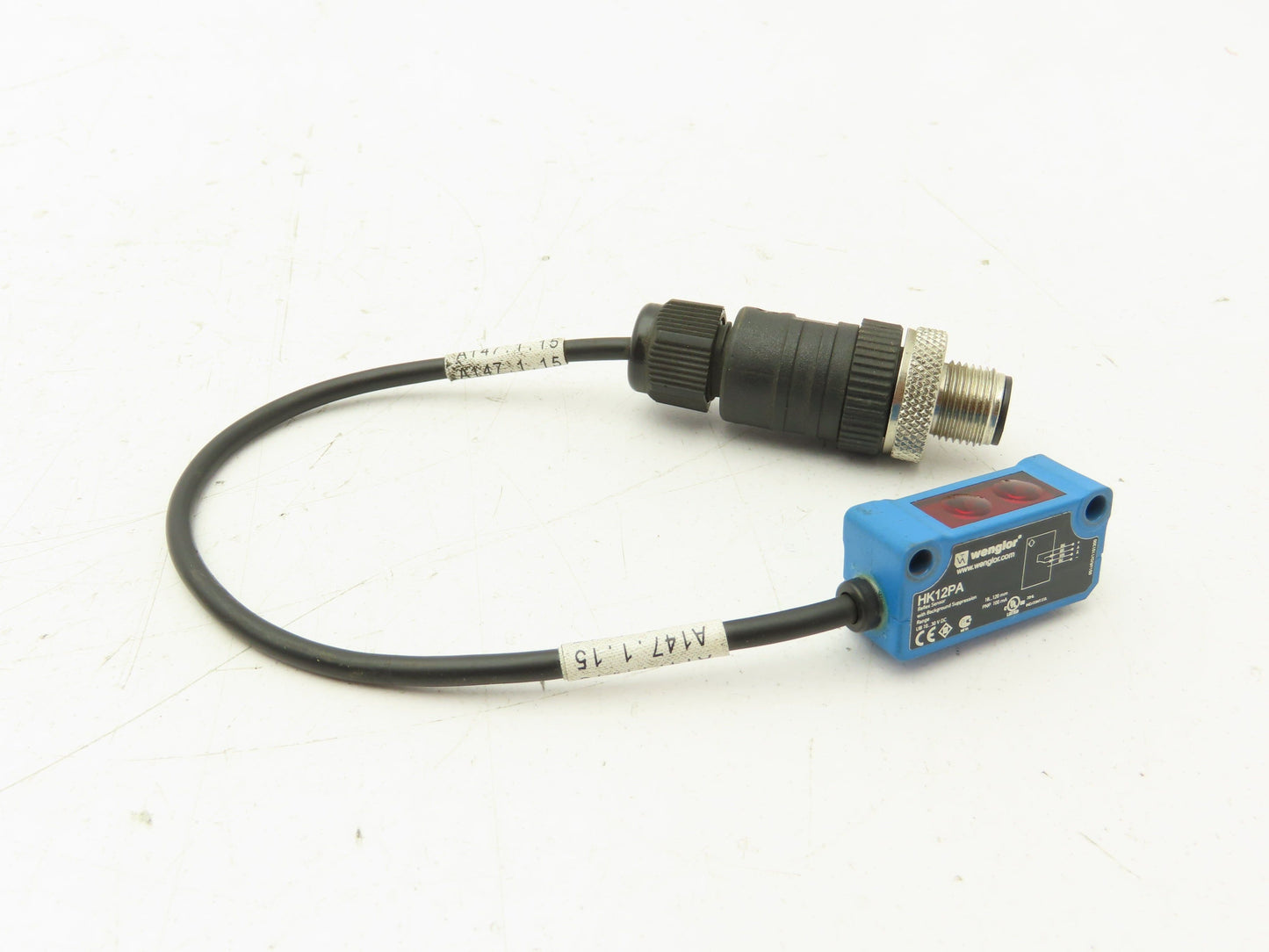 Wenglor HK12PA Photoelectric Reflex Sensor Switch 18-120mm Range 8" Cable