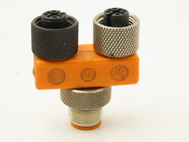 Lumberg ASBS 2 M12-4 Sensor Splitter 4-Pole T-Connector M12 Plug  Lot of 11