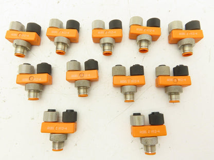 Lumberg ASBS 2 M12-4 Sensor Splitter 4-Pole T-Connector M12 Plug  Lot of 11