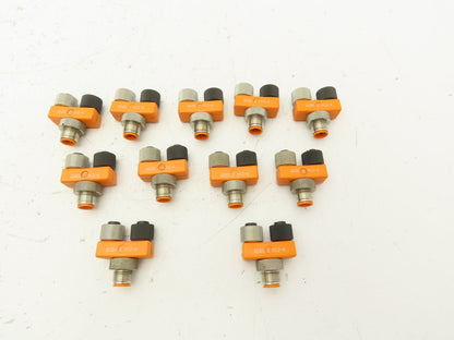 Lumberg ASBS 2 M12-4 Sensor Splitter 4-Pole T-Connector M12 Plug  Lot of 11