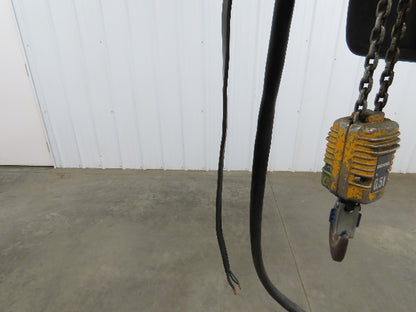 Demag Electric Chain Hoist 1/2 Ton 1000 LB 13' Travel 16/4 FPM 2 Speed 460V