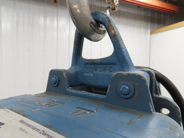 Demag Electric Chain Hoist 1/2 Ton 1000 LB 13' Travel 16/4 FPM 2 Speed 460V