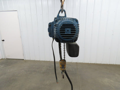 Demag Electric Chain Hoist 1/2 Ton 1000 LB 13' Travel 16/4 FPM 2 Speed 460V