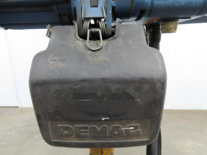Demag Electric Chain Hoist 1/2 Ton 1000 LB 13' Travel 16/4 FPM 2 Speed 460V