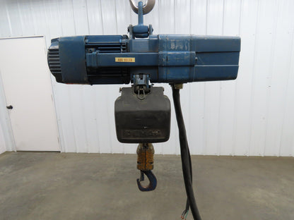 Demag Electric Chain Hoist 1/2 Ton 1000 LB 13' Travel 16/4 FPM 2 Speed 460V