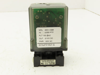 Action Instruments 4001-1339 Signal Conditioner Transmitter 120V 8-Pin Socket