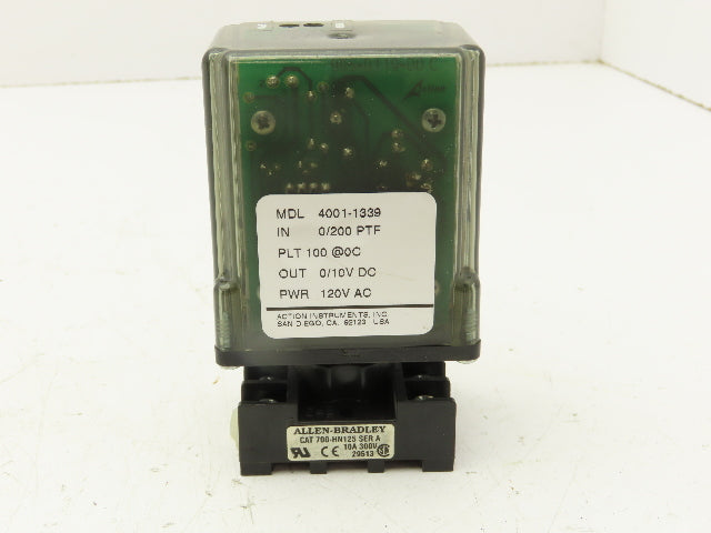 Action Instruments 4001-1339 Signal Conditioner Transmitter 120V 8-Pin Socket