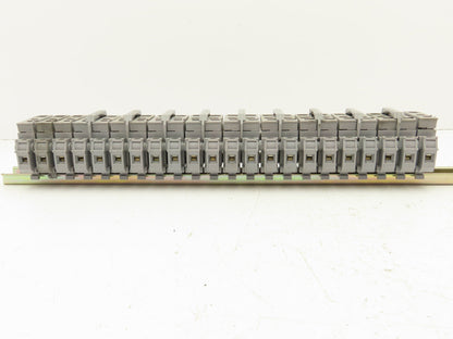 Entrelec MB10/22S Fuse Holder Terminal Block 30A 600V 6mm Lot of 22