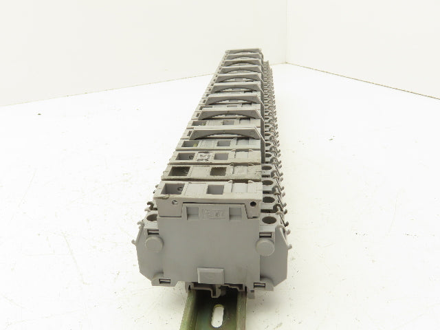 Entrelec MB10/22S Fuse Holder Terminal Block 30A 600V 6mm Lot of 22