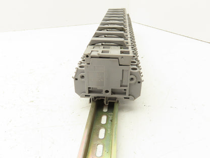 Entrelec MB10/22S Fuse Holder Terminal Block 30A 600V 6mm Lot of 22