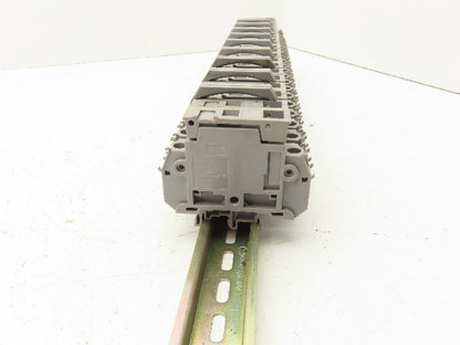 Entrelec MB10/22S Fuse Holder Terminal Block 30A 600V 6mm Lot of 22