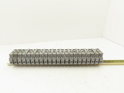 Entrelec MB10/22S Fuse Holder Terminal Block 30A 600V 6mm Lot of 22