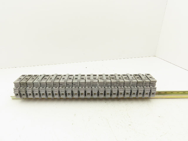 Entrelec MB10/22S Fuse Holder Terminal Block 30A 600V 6mm Lot of 22