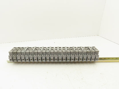 Entrelec MB10/22S Fuse Holder Terminal Block 30A 600V 6mm Lot of 22