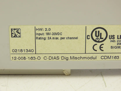 Sigmatek 12-008-163-O C-Dias Digital Input Module CDM 163