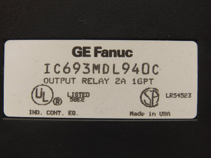 GE Fanuc IC693MDL940C Output Relay Module 2A 16PT