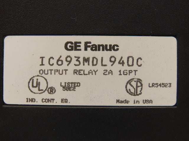 GE Fanuc IC693MDL940C Output Relay Module 2A 16PT