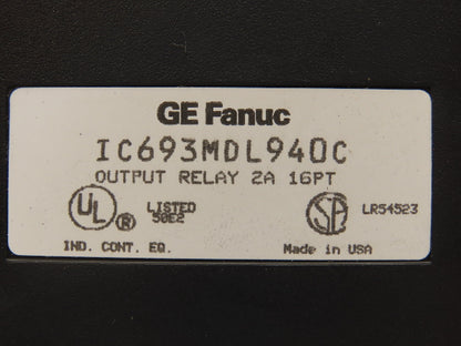 GE Fanuc IC693MDL940C Output Relay Module 2A 16PT