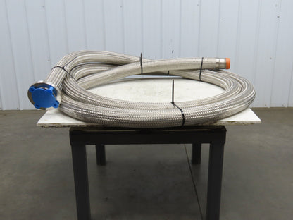 3"x 29' Stainless Steel Braided Flex Hose 3" NPT x 3" Flanged #150