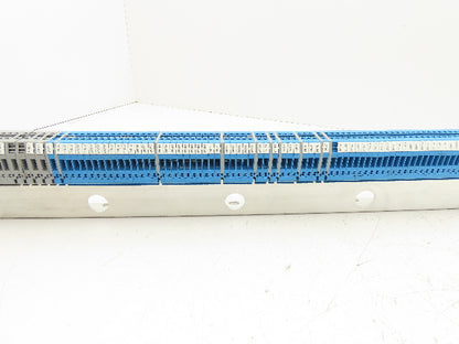 ABB Entrelec M4/6 Blue Terminal Block 48" DIN Rail Strip  Lot of 120