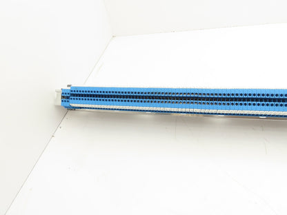 ABB Entrelec M4/6 Blue Terminal Block 48" DIN Rail Strip  Lot of 120