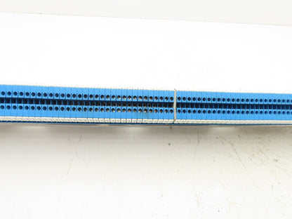 ABB Entrelec M4/6 Blue Terminal Block 48" DIN Rail Strip  Lot of 120