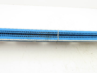ABB Entrelec M4/6 Blue Terminal Block 48" DIN Rail Strip  Lot of 120