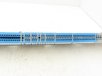 ABB Entrelec M4/6 Blue Terminal Block 48" DIN Rail Strip  Lot of 120