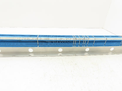 ABB Entrelec M4/6 Blue Terminal Block 48" DIN Rail Strip  Lot of 120