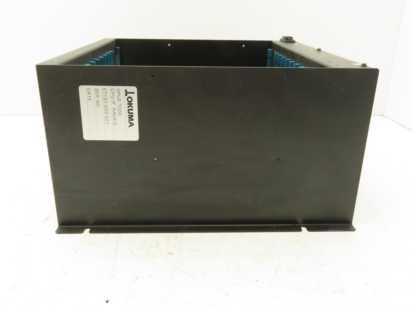 Okuma E7191-855-021 PLC 10-Slot Rack Chassis w/Motherboard 1911-2003