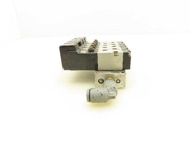 Honeywell Skinner K4SX002 Pneumatic Solenoid Valves 12VDC on 6-Station Manifold