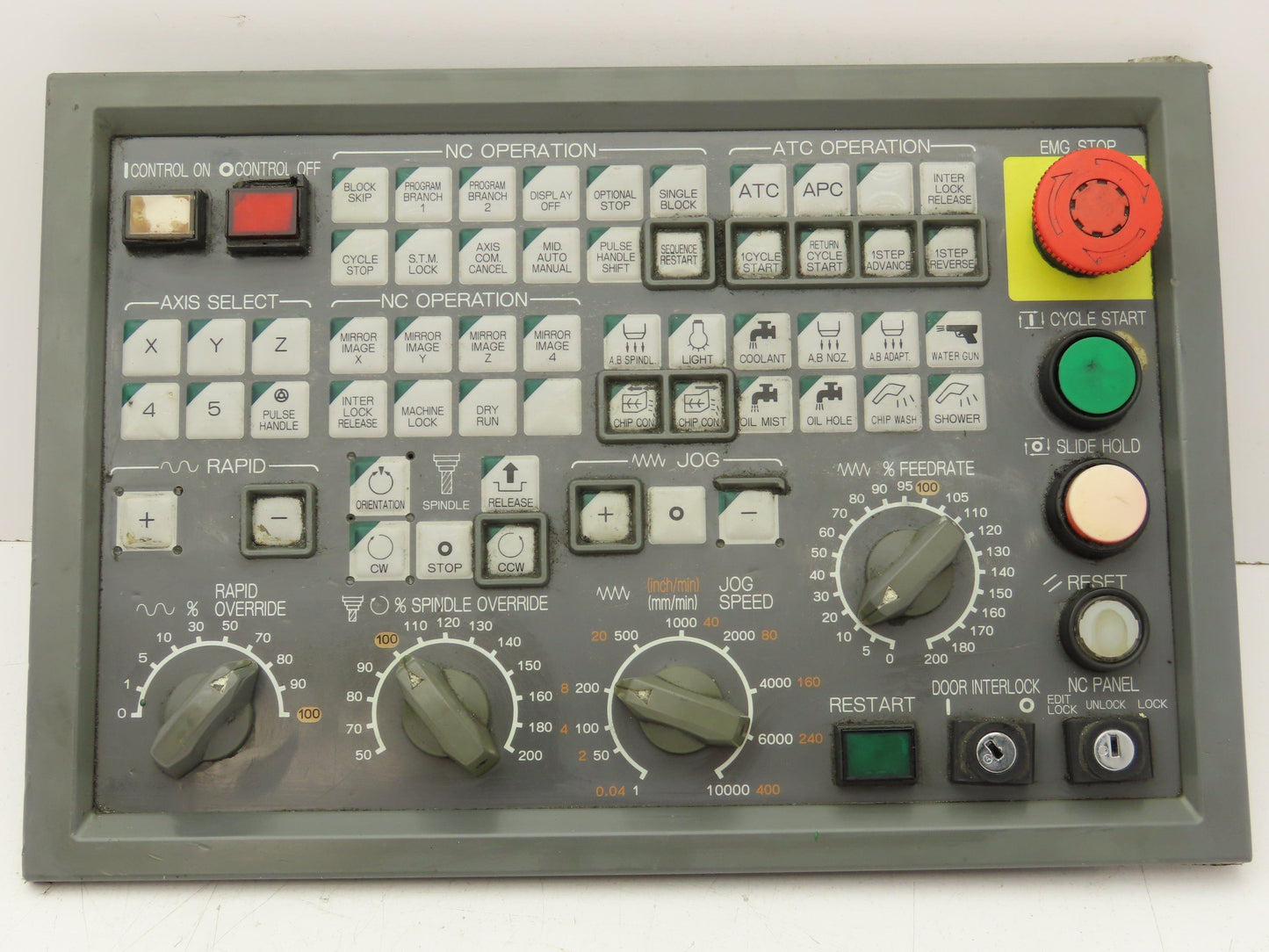 Okuma E0105-566-103-2 MPN7000 M-S HMI Operator Control Panel