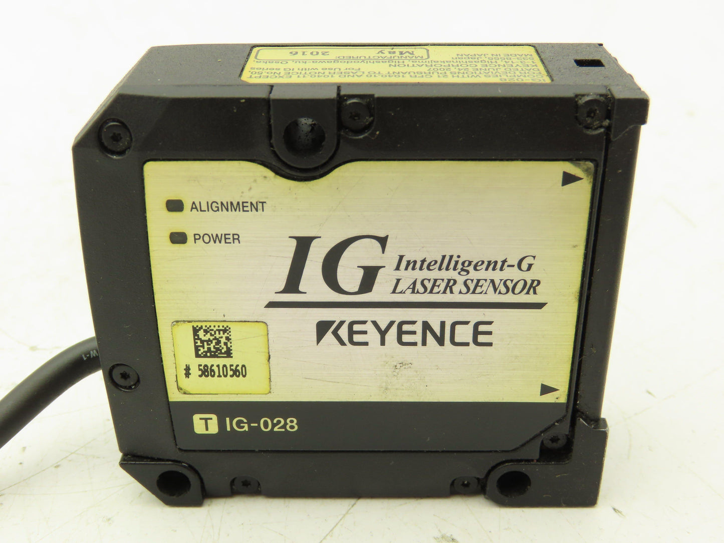 Keyence TIG-028 Intelligent-G Laser Sensor Transmitter