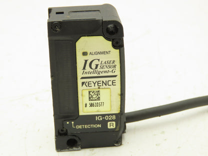 Keyence IG-028 Intelligent-G Laser Sensor Receiver Detection