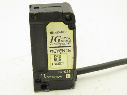 Keyence IG-028 Intelligent-G Laser Sensor Receiver Detection