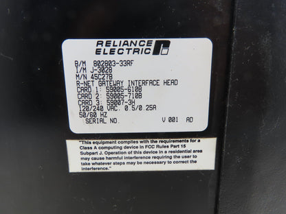 Reliance Electric 45C27B Automate R-Net Gateway PLC Interface Controller Head