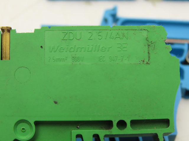 Weidmuller 2.5/4AN Terminal Block 800V 2.5mm Lot of 42