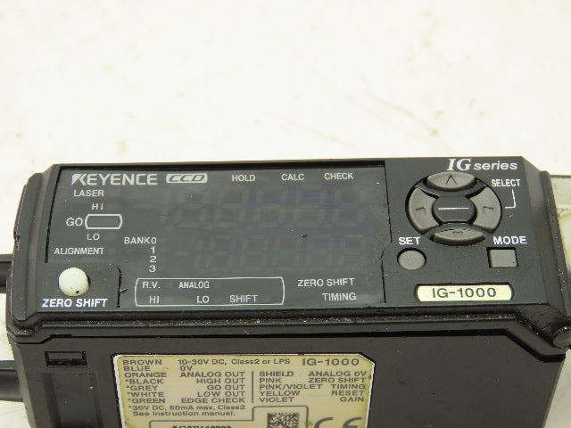 Keyence IG1000 Sensor Amplifier DIN Rail Mount