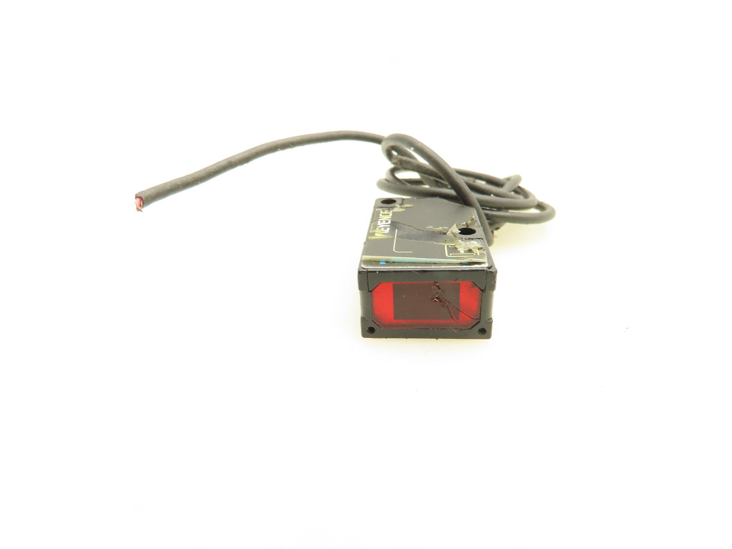 Keyence LV-NH100 Laser Sensor Head Receiver Broken Lens