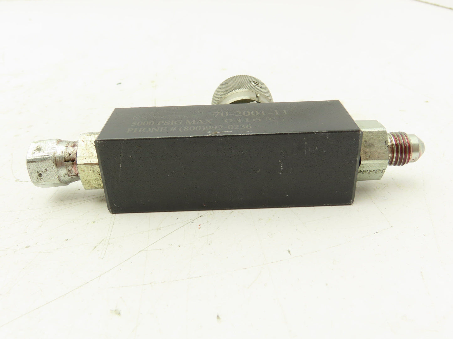 Vektek 70-2001-11 Precision Inline Flow Control Valve Needle 5000PSI 3GPM
