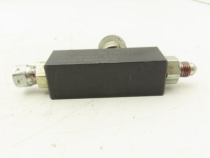 Vektek 70-2001-11 Precision Inline Flow Control Valve Needle 5000PSI 3GPM