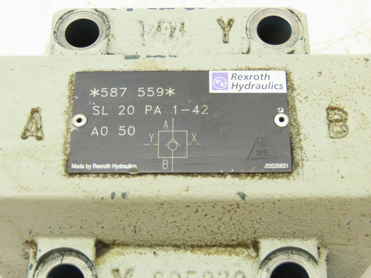 Rexroth SL 20 PA 1-42 Hydraulic Pilot Operated Check Valve