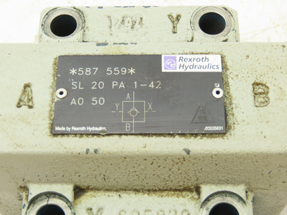 Rexroth SL 20 PA 1-42 Hydraulic Pilot Operated Check Valve