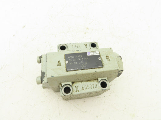 Rexroth SL 20 PA 1-42 Hydraulic Pilot Operated Check Valve