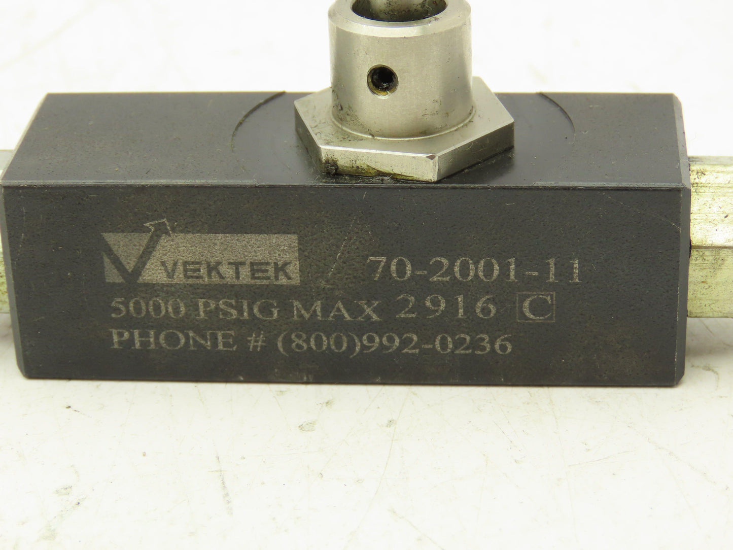 Vektek 70-2001-11 Precision Inline Flow Control Valve Needle 5000PSI 3GPM